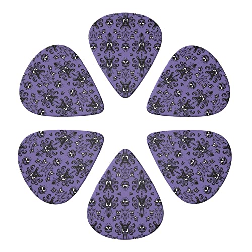 Lot de 6 médiators pour guitare acoustique, guitare électrique, basse, ukulélé Motif horreur sur fond violet - Les Beatles, Paul McCartney, John Lennon, RIngo Starr, George Harrison Lot de 6 médiators pour guitare acoustique, guitare électrique, basse, ukulélé Motif horreur sur fond violet – Image 5