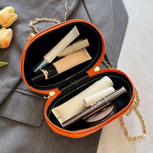 Halloween Purses for Women Novelty Pumpkin Shaped Crossbody Bag with Chain Strap Cute Shoulder Bags3