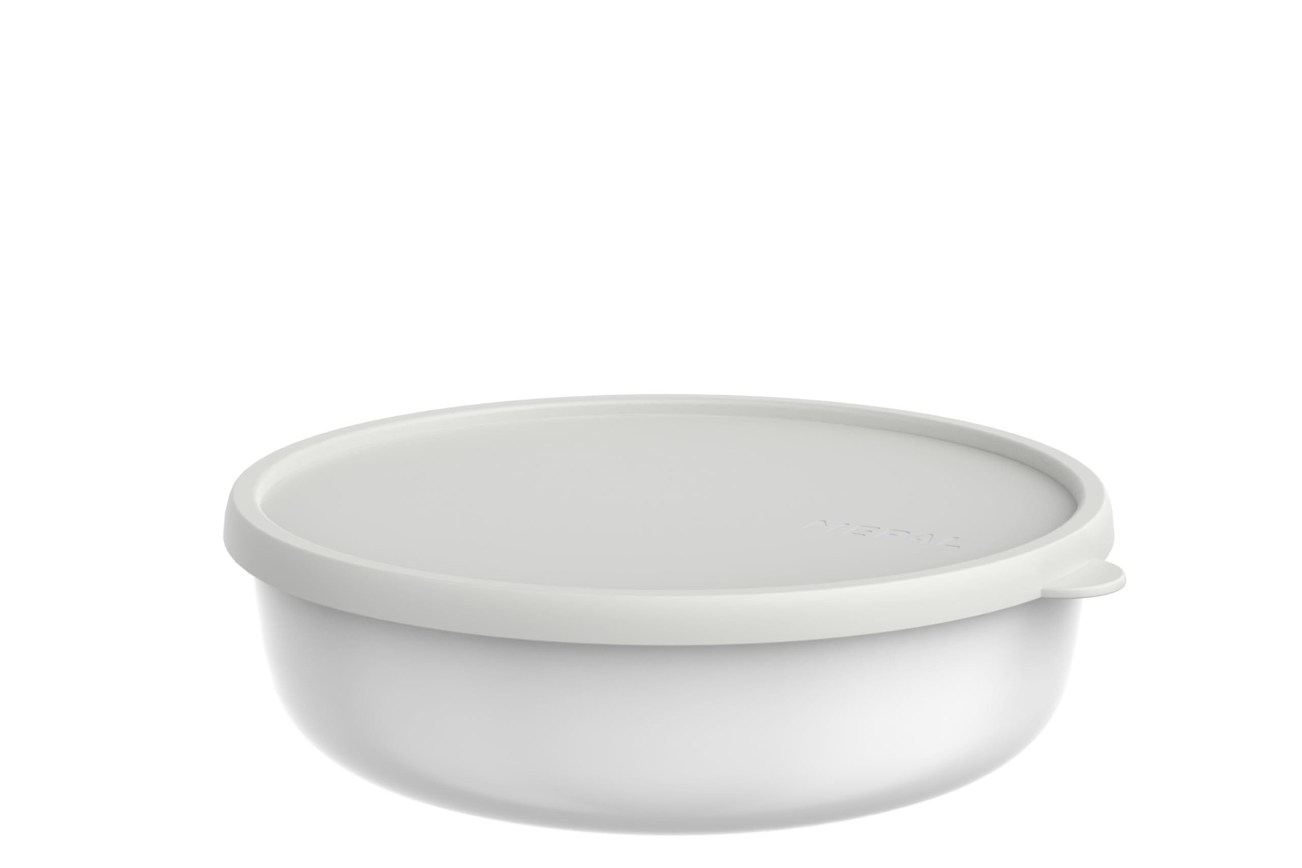 Mepal Microwave Container Lumina, Food Storage Containers with Lid Suitable for Fridge, Freezer, Steam Oven, Microwave and Dishwasher, Kitchen Storage Bowls, Bowl with Lid, 2000 ml, White