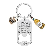 LUODAN Regalo Papà Regali Papà Porta chiavi Regalo festa del Papà Portachiavi Regalo Festa Del Papà Portachiavi Regali Compleanno natale per Papa Papà Uomo (8)