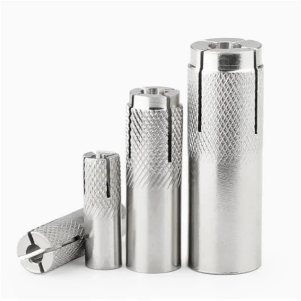 Anclaje de expansión de inserción de acero inoxidable 316 M6 M8 M10 M12 Tornillo de expansión Tornillo superior Expansión Expansión Expansión Expansión Expansión Anclaje plano(5pcs,M12)