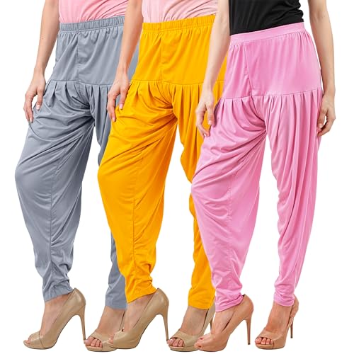 Image of Buy That Trendz Patiala Salwar for Women Relaxed Fit Viscose Patiyala Salwar Harem Bottom Pants