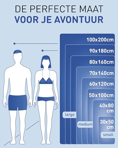 Microvezel handdoeken - compact, ultralicht & sneldrogend - Microvezel handdoek - de perfecte sporthanddoek, strandlaken en reishanddoek (60x120cm - 1 stuk, Marineblauw) - Afbeelding 5