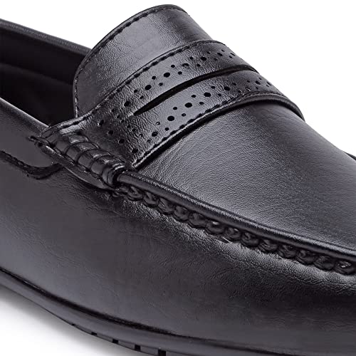 Image of Action-DRIVE-43 Lightweight Comfortable Synthetic Leather Loafers for Men