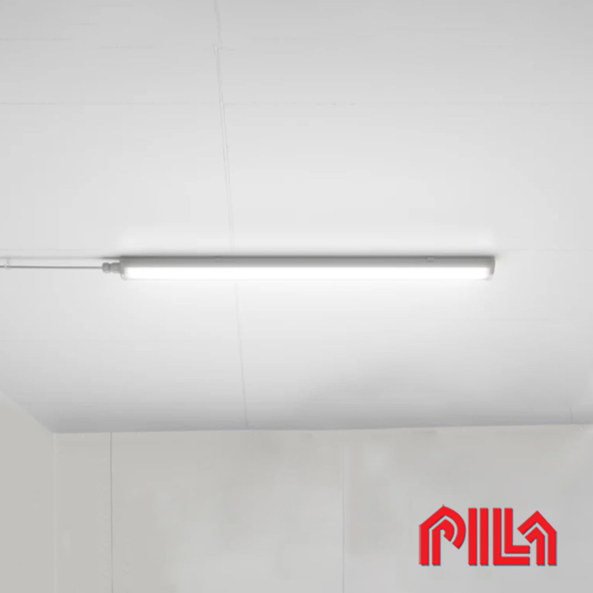 PILA Écran étanche LED 120 cm, 36 W, design classique, non réglable, lumière blanche neutre (4000 K), 4000 lumens, CRI80, IP65, IK08, durée de vie de 35 000 h, câblage traversant