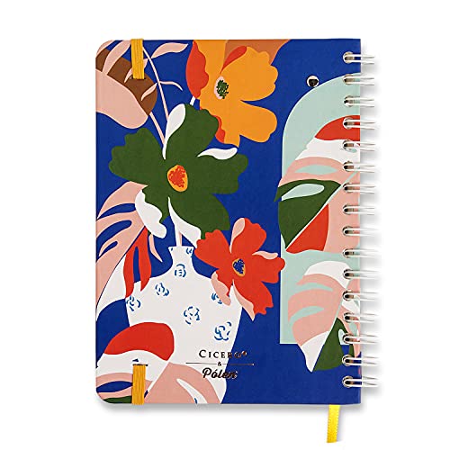 Agenda Planner Wire-o 2022 Pólen Semanal Notas A5 Janelas Azul, Colorido, Grande