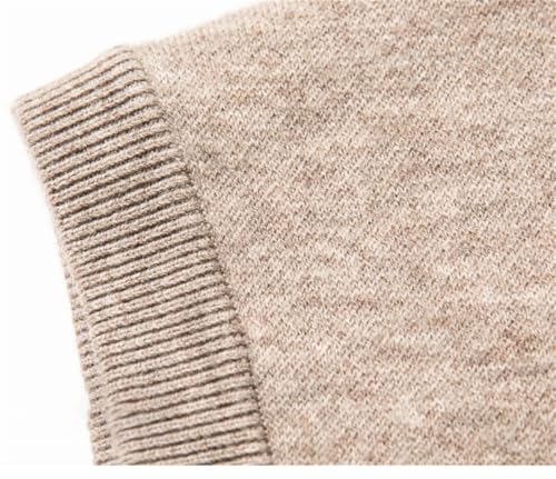 Men’s Crew Neck Sweater Vest Thickened Warm Slim Fit Knit Sleeveless Jumper3