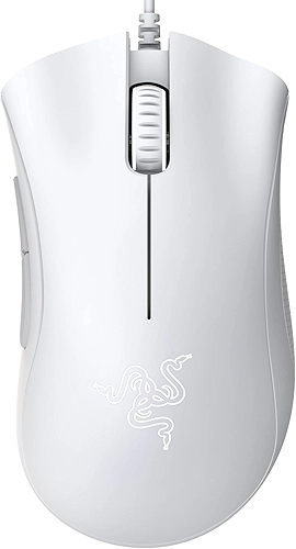 Mouse gamer Razer DeathAdder Essential, sensor óptico de 6400 DPI, Mercury White