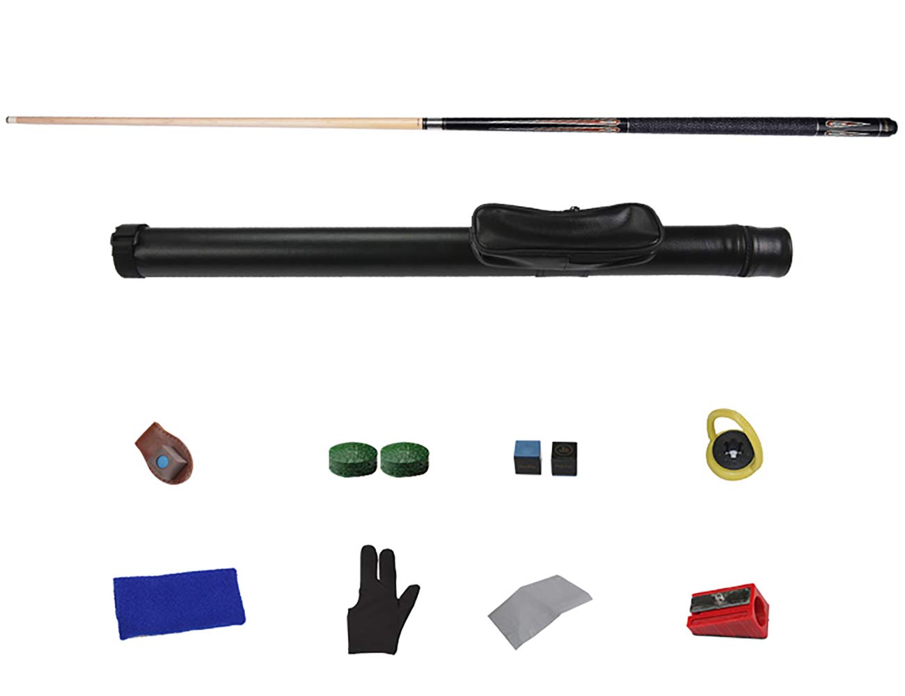 1/2 Ahorn Snooker Cue,12,75 Mm Spitze 32,5 Mm Griff,Handgefertigtes Billard Queue mit Softcase/Hardcase,ZubehöR Inklusive/B / 147cm