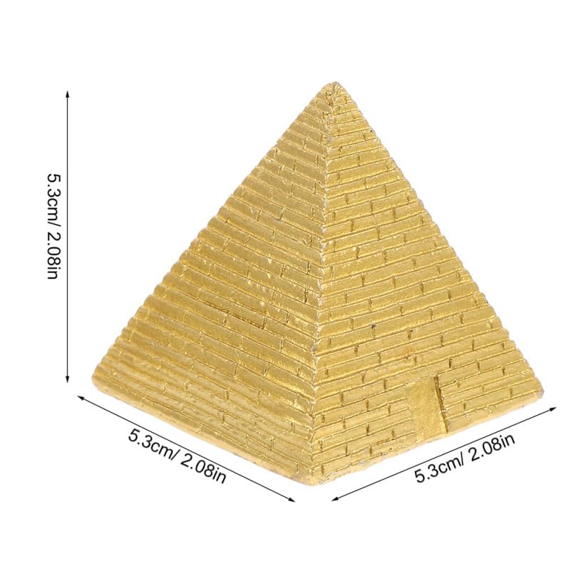 Set de 2 Mini Pirámides Egipcias de Resina Decorativas miniatura 2