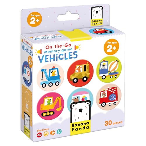 Banana Panda on-The-Go Memory Jeu de véhicules 2+