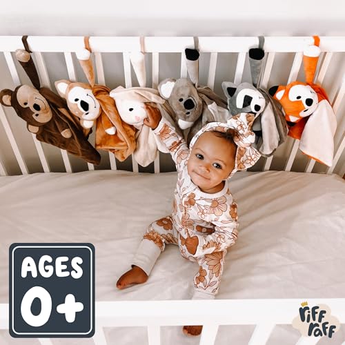 Riff Raff Sleep Soother Sleep Aid Lullaby for Newborn/Baby 0+ Months, Portable White Noise Plush Sound Machine, Heartbeat & White Noise Plush, Washable Stuffed Animals for Babies w/Velcro Strap - Fox - Image 7
