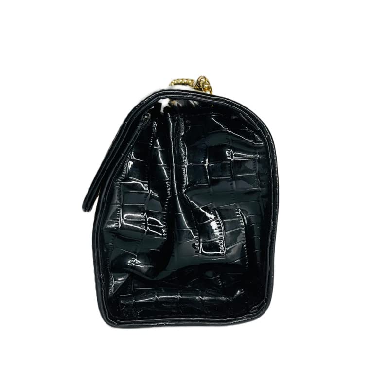 Image of REHBAR Croco PU women Side Sling Bags Non Detachable Shoulder Chain Strap Buckle Snap Closure