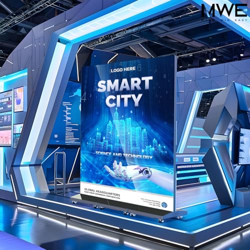 Image of 80 Inch LED Digital Signage Display, Foldable Seamless Stitching Kiosk, P1.86 GOB LED Screen Poster with Flight Case, Commercial Advertising Display for Events, Rentals and Weddings (Black, 1 Unit)