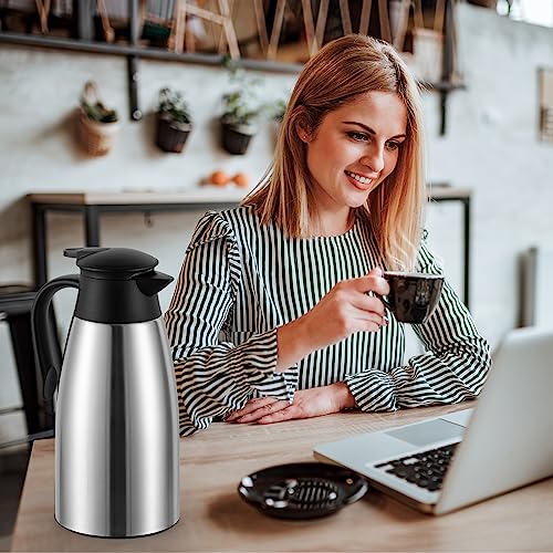 Jarra térmica de café premium en acero inoxidable con aislamiento de doble pared 8