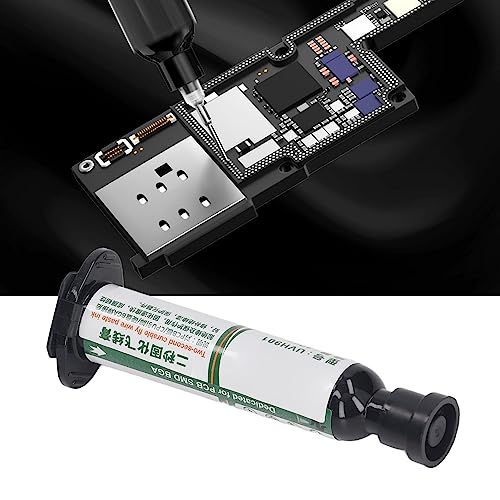Image of UV Curing Solder Mask Ink, Fast Drying Insulated UV Curing Solder Mask Ink, 2Pcs PCB BGA Repair Resist Paint, High, Spot Welding Equipment (White)
