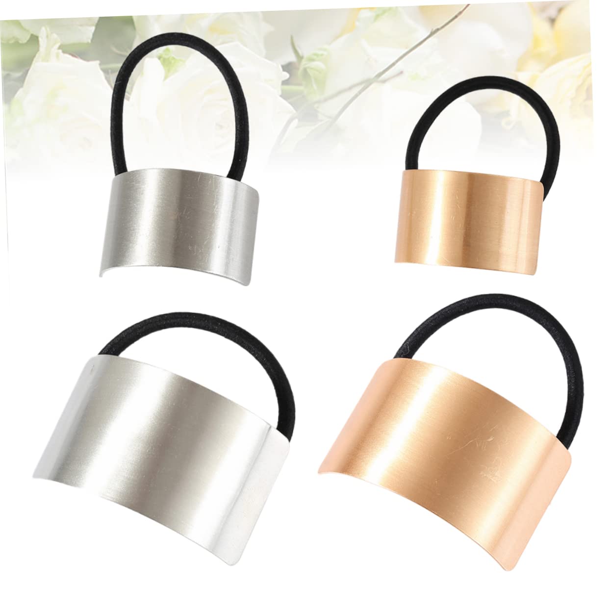 FRCOLOR 12 piezas anillo de pelo elástico bandas para el pelo de mujer goma para el pelo para niñas goma para el pelo para mujeres diadema de metal coleta coleta gomas para el pelo sombrero