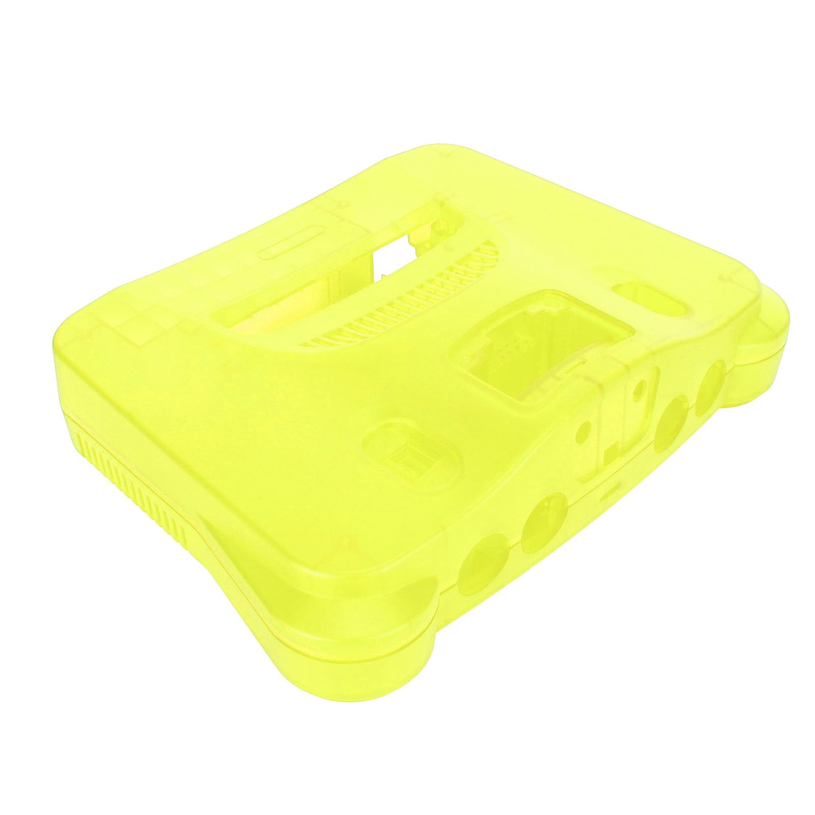 SUNGOOYUE Coque de Remplacement pour Console de Jeu Vidéo Rétro N64, Coque ABS, Boîtier de Réinitialisation Violet Translucide pour Réparation de Console et Configuration de Jeu Rétro pour les (Vert