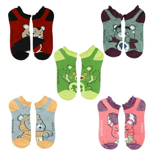 Socquettes Bioworld Care Bears X Universal Monster pour femme en lot de 5 paires confort