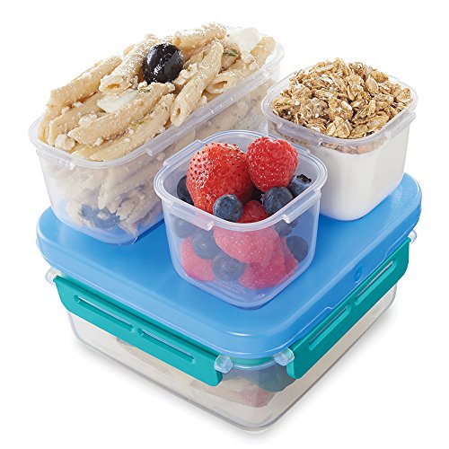 Rubbermaid LunchBlox Leak-Proof Entree Lunch Container Set, Small, Blue 2000664