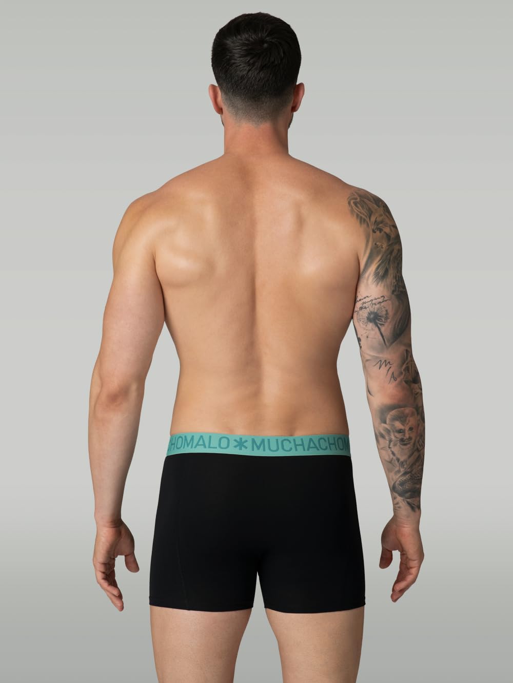 Muchachomalo Calzoncillos para Hombre, Ropa Interior Lisa de Algodón para Hombre, Pack de 4 Unidades, Bóxers Lisos de Corte Clásico con Cintura Elástica