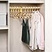 Amber Home 20 Pack Premium Matte Gold Aluminum Coat Hangers, 16.5” Extra Smooth & Durable Metal Shirt Dress Hanger, Light & Sturdy Metal Rack for Jacket Trouser Pant Slack