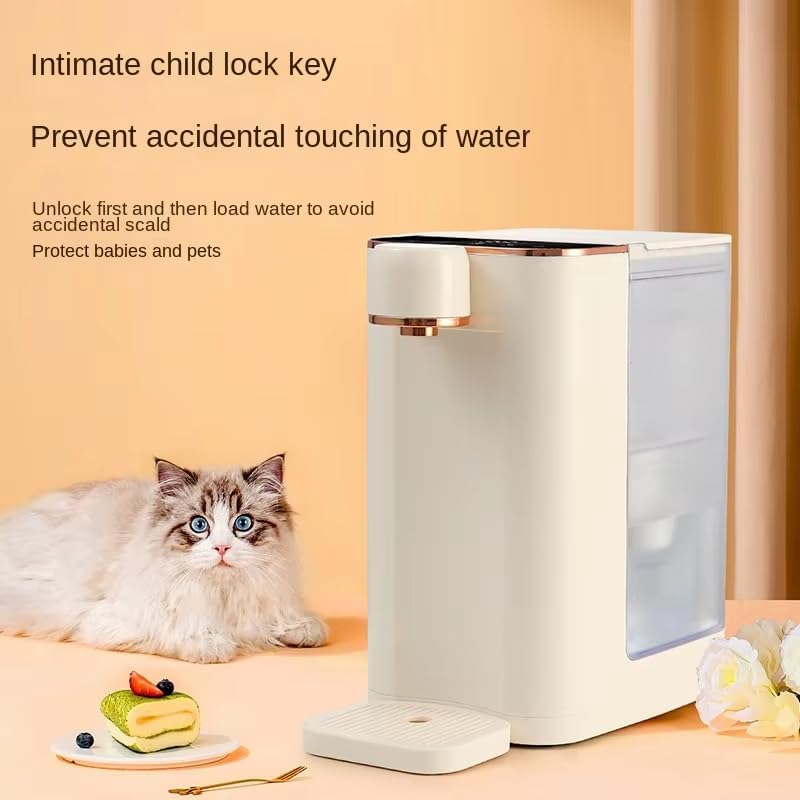 3L Instant Hot Water Dispenser, 1600W Szybkie ogrzewanie w 3 semestrach z 5 ustawieniami tempa, blokada dziecka i nocna światło do użytku w domu
