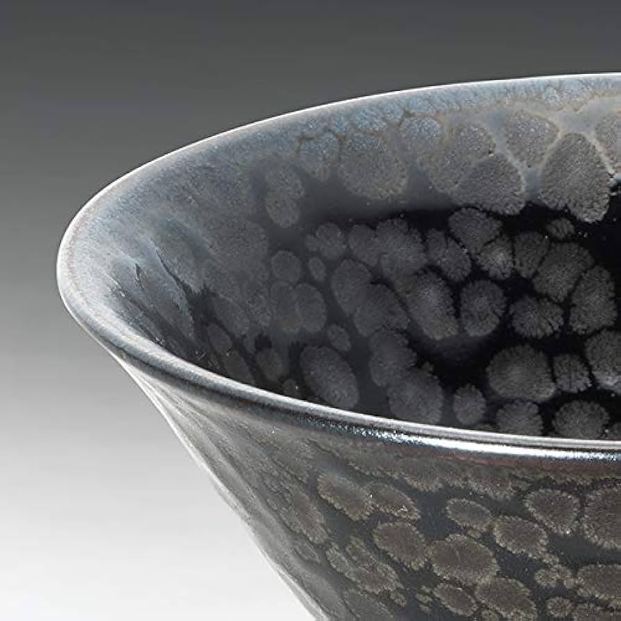 Amazon.co.jp: 京焼・清水焼「漆黒油滴天目ぐい呑」土渕陶あん