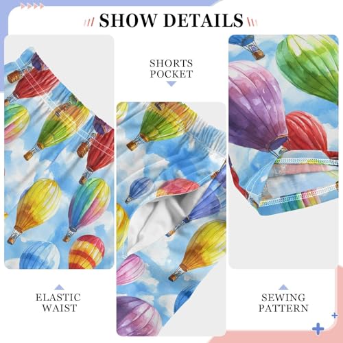 Pajama Pants Hot Air Balloons Cloudy Sky PJ Bottoms Sleepwear Lounge Sleep Pant with Pockets4