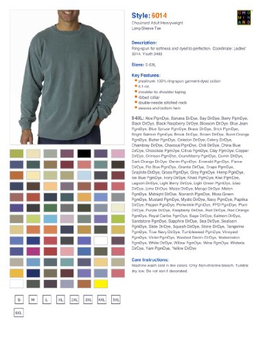 Image of Comfort Colors Chouinard Men's Ring Spun Bottom Hem Garment T-Shirt