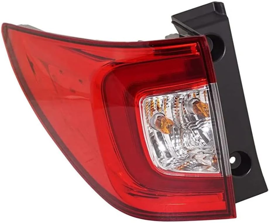 For Honda Passport 2022 2023 Tail Light Passenger Side | LED | Red Lens | Chrome Housing | Sport/Trailsport/Black Edition Model | Replacement For HO2805126 | 33500-TG7-A21
