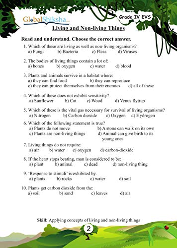 Global Shiksha - Class 4 Environmental Science (EVS) Worksheets for