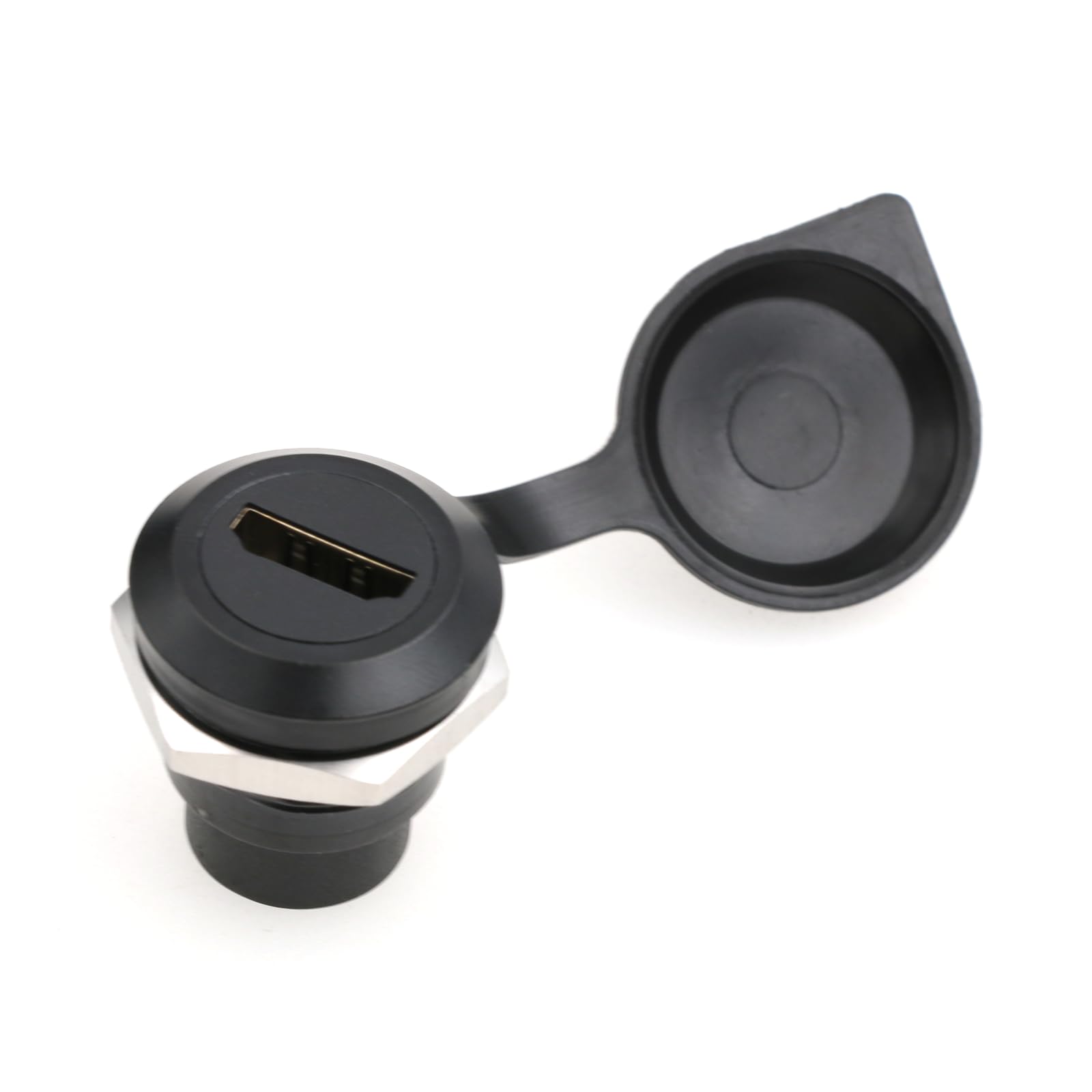 SZRMCC Lot de 5 coupleurs HDMI de type D - Connecteur femelle vers femelle - Résistant aux intempéries - Bouchon anti-poussière - Adaptateur d'extension pour prise murale - Récepteur de signal