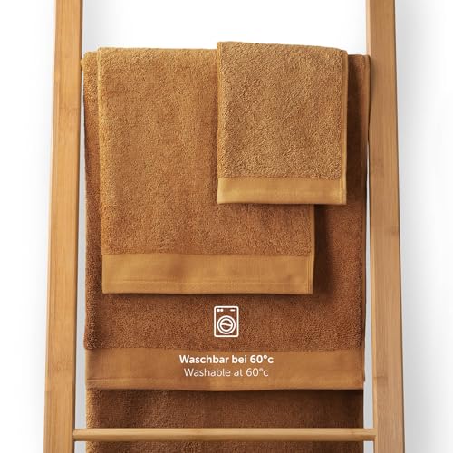 Blumtal Premium Frottier Handtücher Set 2 teilig 100% Baumwolle - Oeko-TEX zertifiziertes Badetuch 2X (70x140 cm) - Ultra saugstarkes… – Ansicht 4