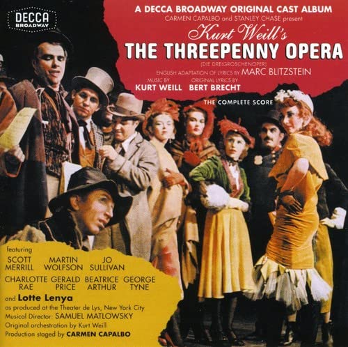 The Threepenny Opera 1954 New York Cast Blitzstein Adaptation