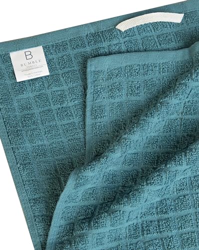 Image of Bumble Kitchen Towels (6 Pack) | 16 inch x 28 inch | 100% Cotton Kitchen Towels | 385 GSM | Soft, Highly Absorbent & Durable Dish Towels for Kitchen | Aqua