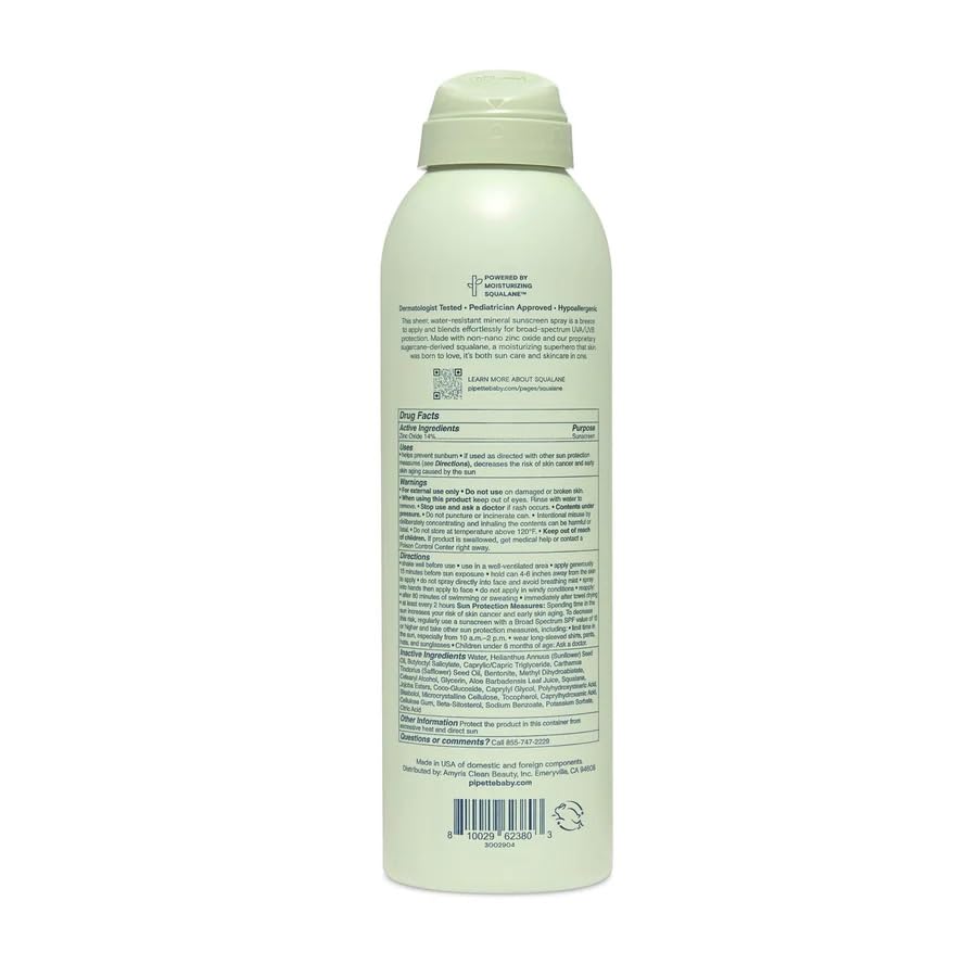 Image of Pipette Baby Clean Mineral Sunscreen Trio, Includes Spray SPF 30 (6 Oz), Stick SPF 50 6 oz (0 /6 oz), and Water-resistant Sun Lotion (3 oz), Zinc Oxide Mineral Sunscreen, UVB /UVA Sunblock for Kids