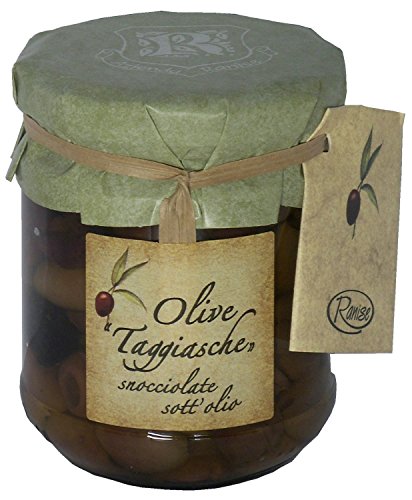 Olive taggiasche snocciolate in olio 180 gr