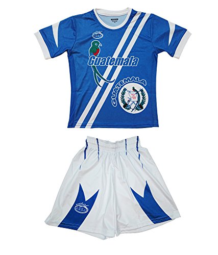 ARZA Guatemala Away Youth Soccer Uniform (12, Blue)