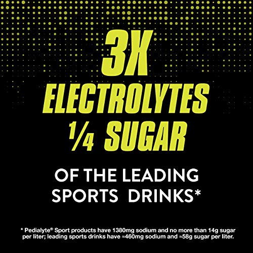 Pedialyte Sport Electrolyte Powder, Fast Hydration With 5 Key Electrolytes For Muscle Support Before, During, & After Exercise, Lemon Lime, 0.49-Oz Packets (24 Count) #TOP4