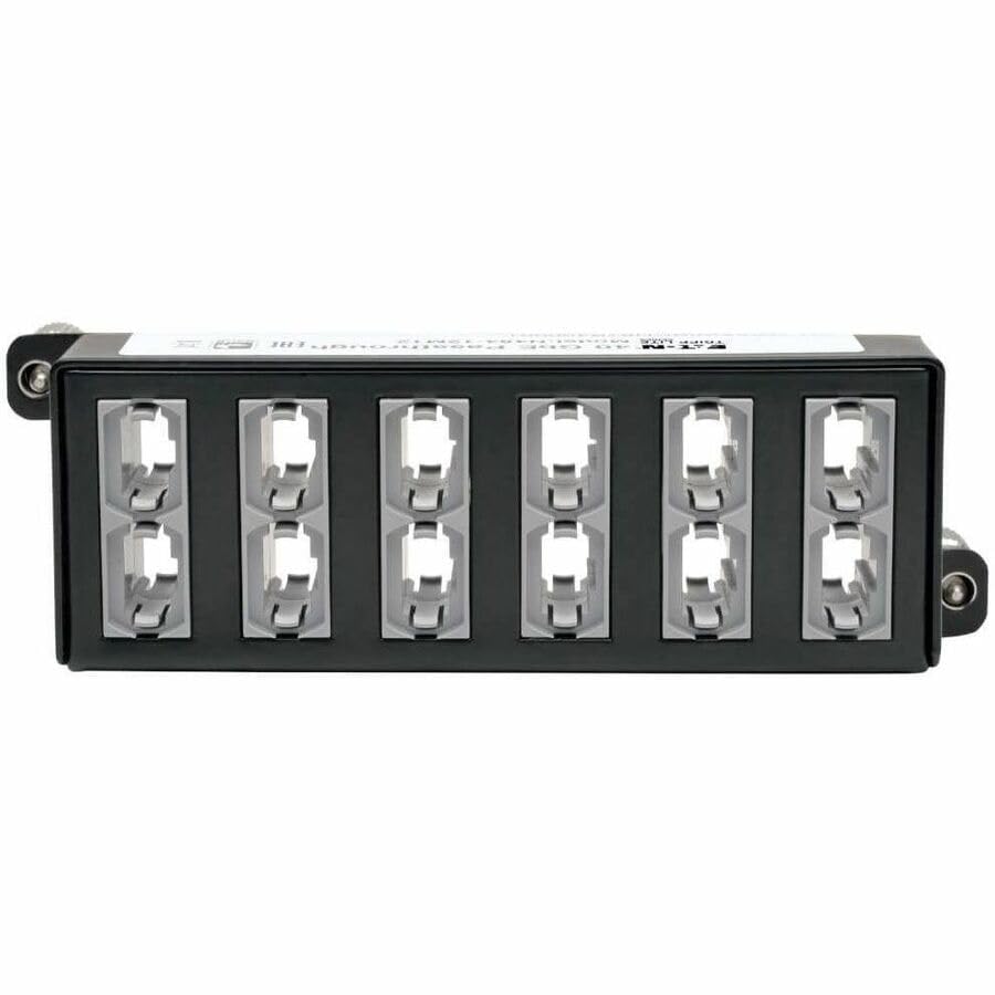 Tripp Lite Eaton N484-12M12 40Gb MPO/MTP Cassette – 12-Port 12×12-Fiber Pass-Through (1 Pack)