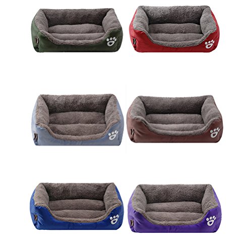 Ultra- Soft Paw Print Pet Resistente à Água Canil Snuggle Dog Cat Cama Quente 3XL ( Cinza )