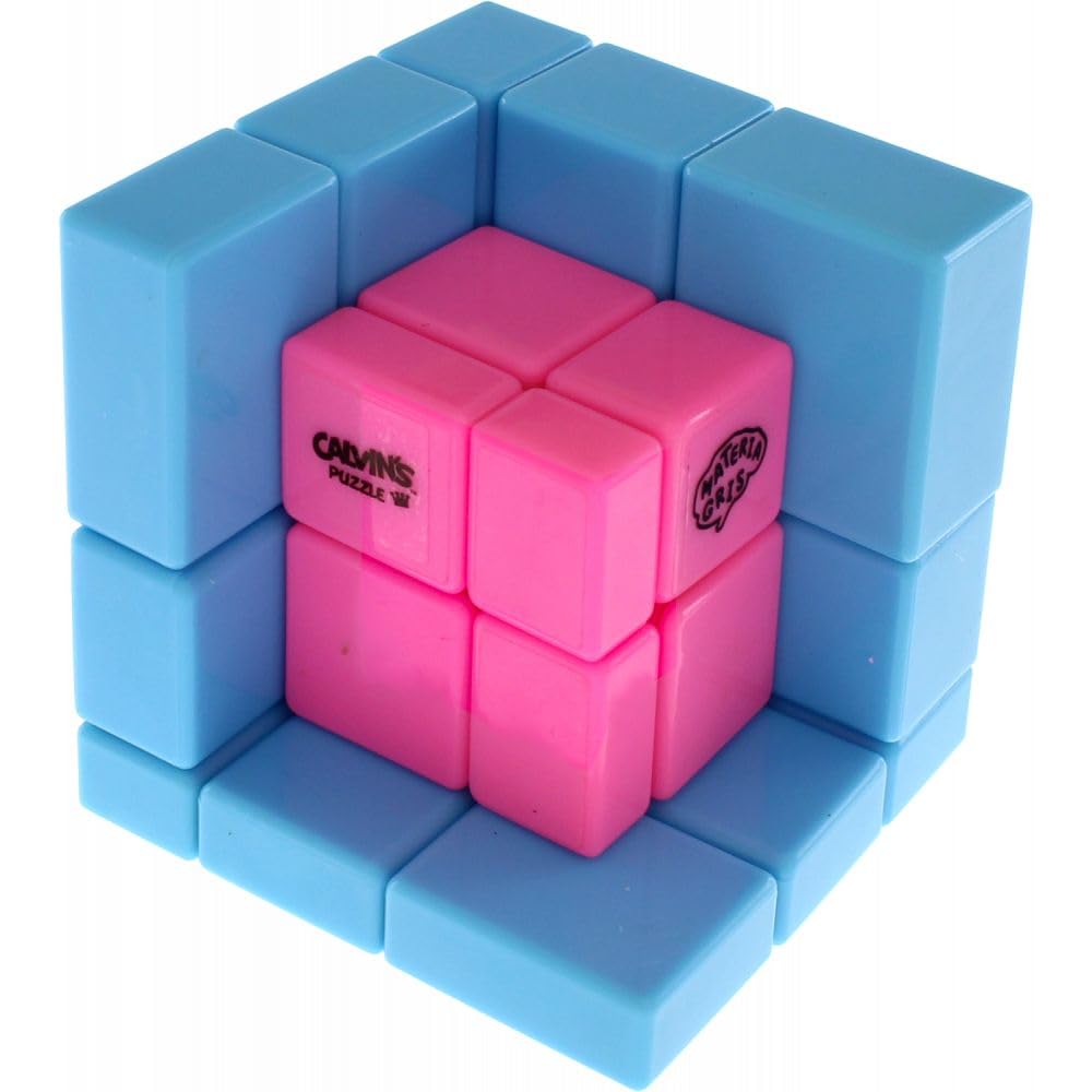 Calvin's PuzzlesGray Mirror Illusion Inside - (Blue-Pink Body)