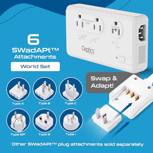 Ceptics PU-200X-WS 2000W Travel Voltage Converter thumb #3