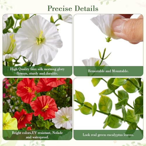 bakkiet Fall Decor, Fall Decorations for Home, Fall Flowers for Outdoors, Fake Flowers Fake Plants, UV Resistant No Fade, Realistic High - image 4
