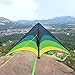 Mint's Colorful Life Delta Kite for Kids & Adults, Extremely Easy to Fly Kites with 2 Ribbons and 300ft String, Best for Beginner