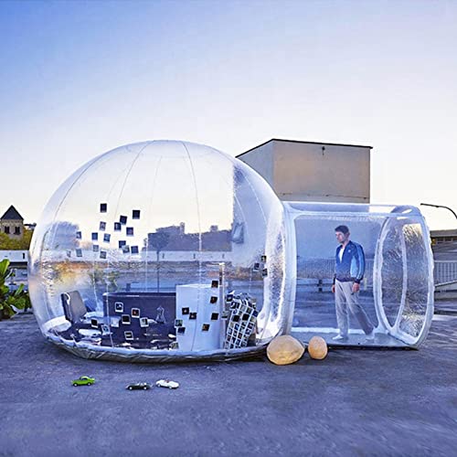 DHJKCBH 3M/4M/5M Transparent Pvc Inflatable Bubble Hotel Bubble Tent, Family Camping Picnic Wedding Decoration Dome Tent,5m