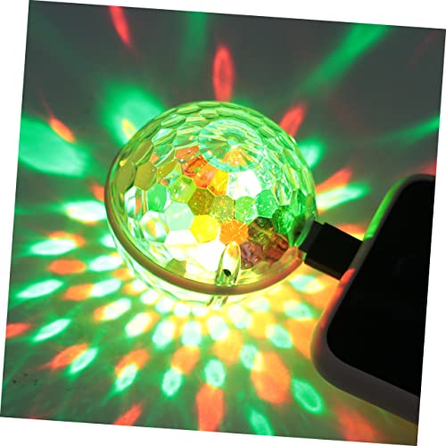 Holibanna 1Pc USB Mini Disco Ball Light Portable LED Stage Dj Lighting for Parties Ktv Bars Clubs Compact USB Powered Effects for Home Decoration Events