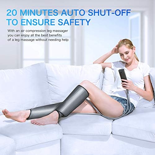 ezoubuy Smart Air Compression Leg Massager,Foot Calves Massage for Pain Relief and Blood Circulation- MultiColour