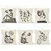 Copricuscino per Halloween Copricuscino per Halloween 45x45cm Set di 6, Federa per Cuscino con Motivo a Forma di Zucca con Motivo spettrale Decorazione di Halloween per Divano di casa